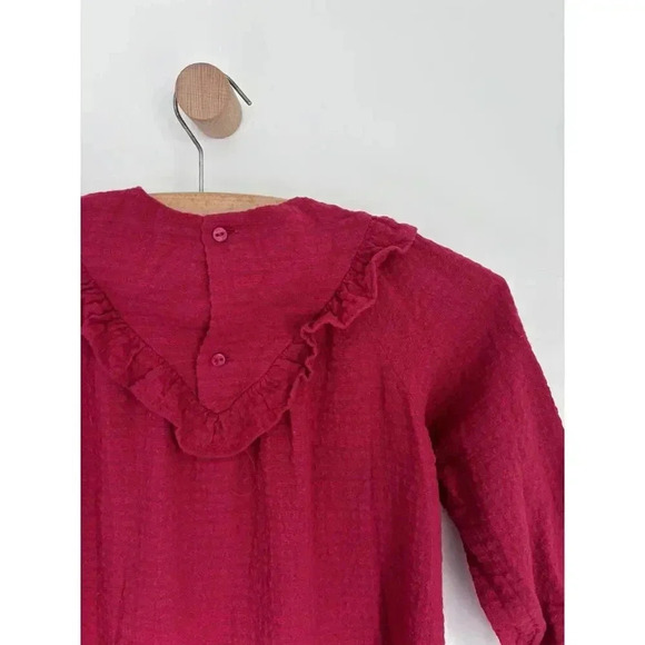 4-5Y Zara Textured Red Dress - Picture 6 of 7